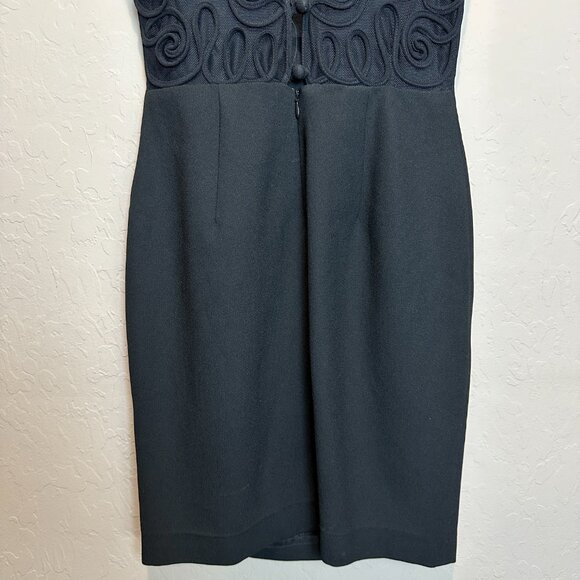 HENRI BENDEL Vintage Lace Back Sleeveless Sheath Cocktail Dress - Picture 7 of 10